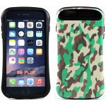 Wholesale Apple iPhone 6 Plus 5.5 Design Candy Shell Hybrid Case (Camouflage Green)